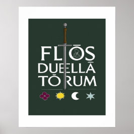 Poster Flos Duellatorum Édition Verte – L'art de l'épée m