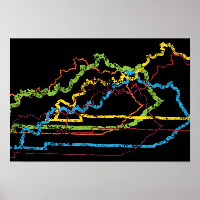 Poster flou de fierté kentucky (Devant)