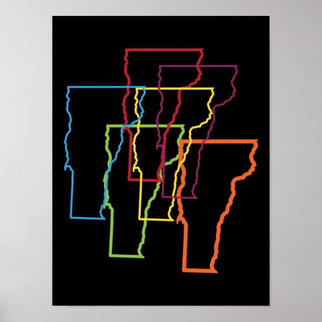 Poster flou de la fierté du vermont (Devant)