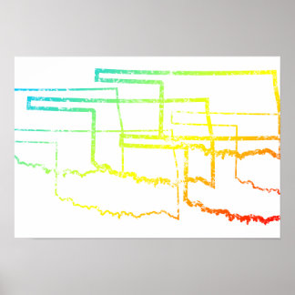 Poster flou de refroidissement de l'oklahoma