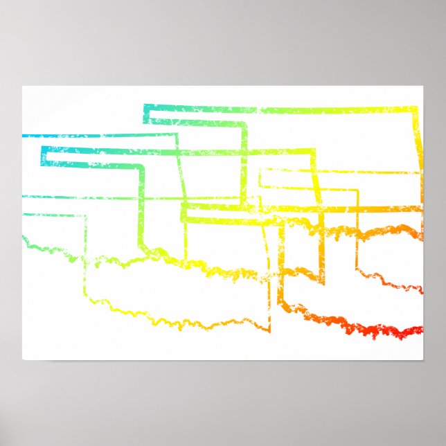 Poster flou de refroidissement de l'oklahoma (Devant)