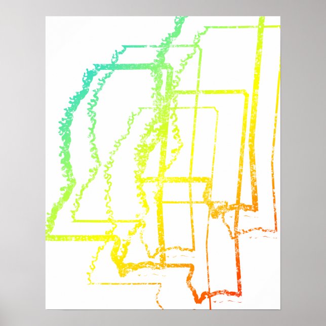 Poster flou de refroidissement du mississippi (Devant)