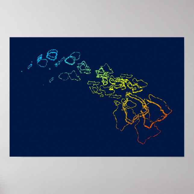 Poster flou de refroidissement hawaïen (Devant)