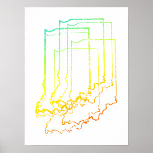 Poster flou de refroidissement indiana