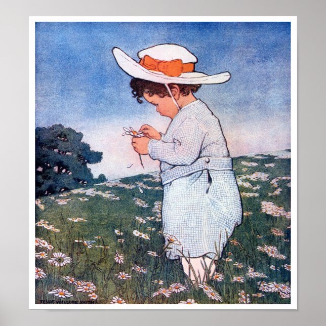 Poster Flower Fortune telling, Jessie Willcox Smith (Devant)