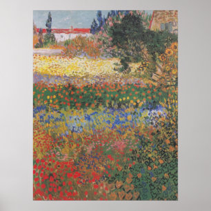 Poster Flower Garden (1888) par Van Gogh