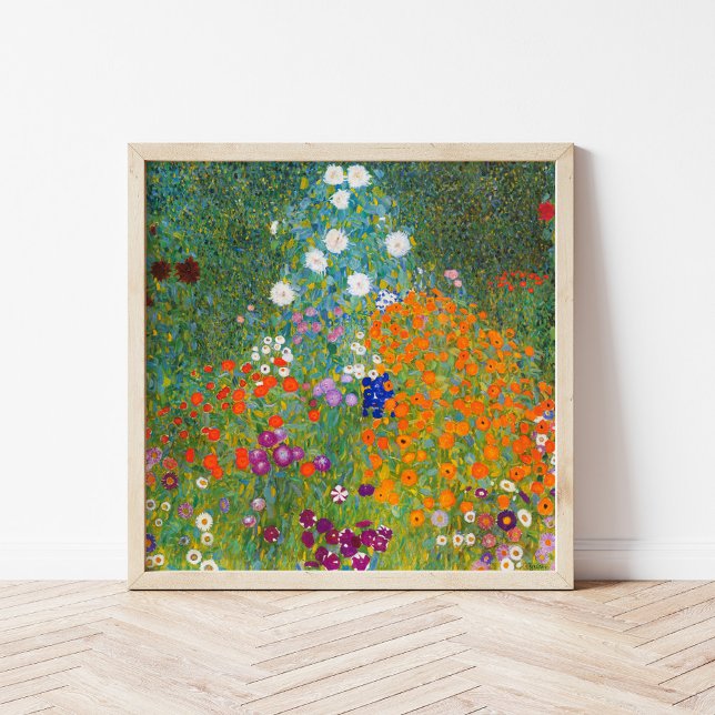Poster Flower garden | Gustav Klimt (Créateur téléchargé)
