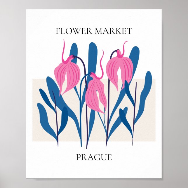 Poster Flower Market Editable Prague (Devant)