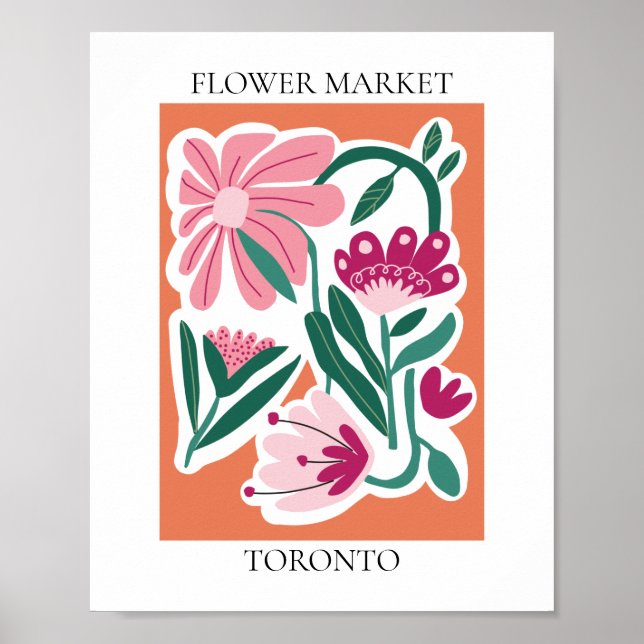 Poster Flower Market Editable Toronto (Devant)