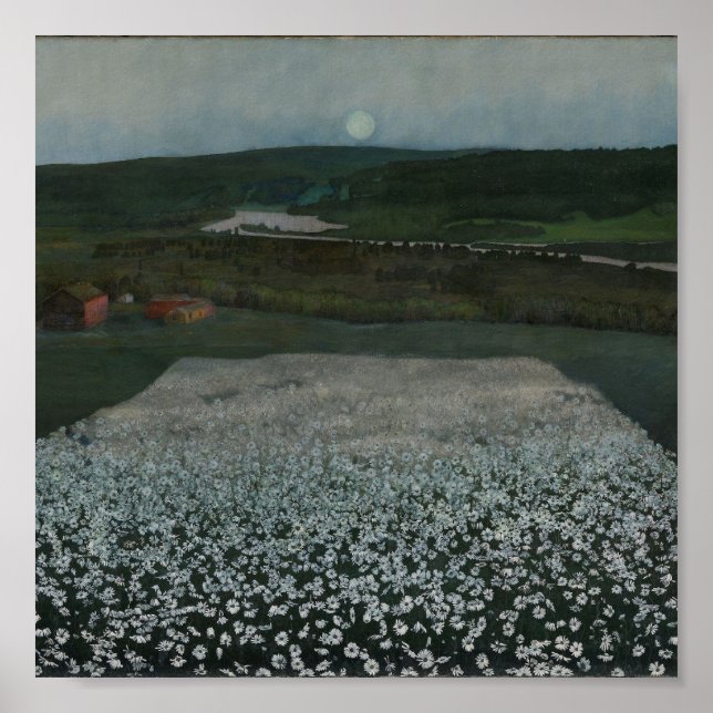Poster Flower Meadow in the North - Fine Art Print (Devant)