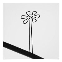 Flower Nazca Pérou ancien idole géoglyphe symbole