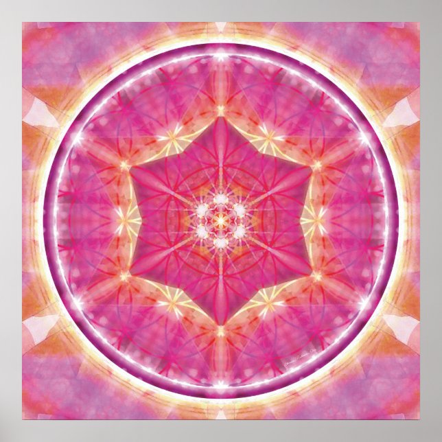 Poster Flower of Life Mandala 9 (Devant)