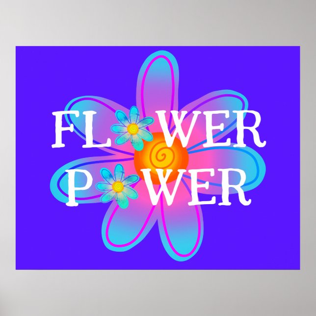Poster Flower Power Téléchargement Instantané (Devant)