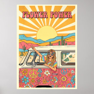 Poster Flower Power V14