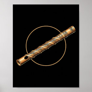 Poster Flûte de Lord Krishna Nsuri Dieu hindou Spirituel