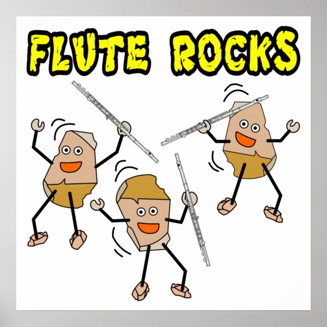 Poster Flute Rocks (Devant)
