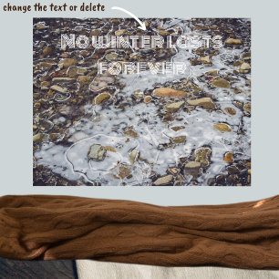 Poster Flux de montagne gelé