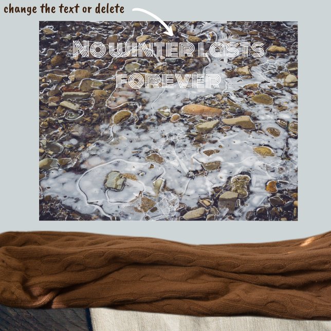 Poster Flux de montagne gelé (Créateur téléchargé)