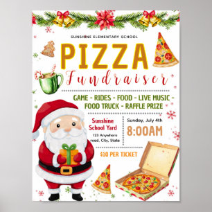 Poster Flyer de collecte de fonds modifiable pizza avec p
