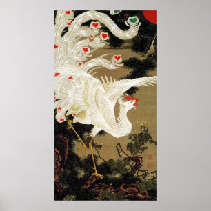 Poster FLYING LOVE PHOENIX,Feathers,Hearts Valentine Day