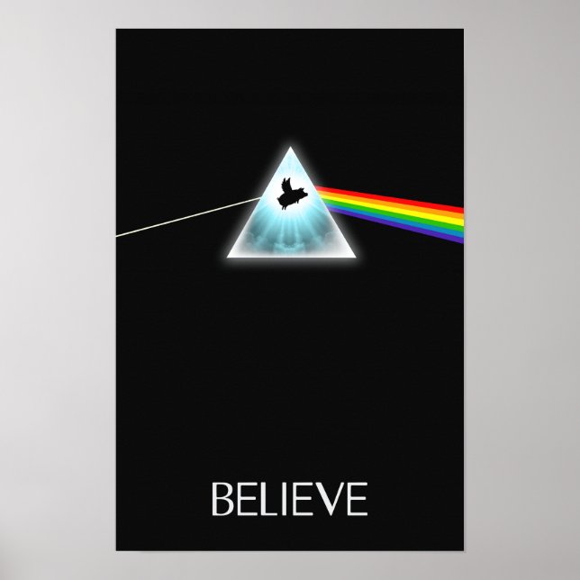 Poster Flying Pig-Believe (Devant)