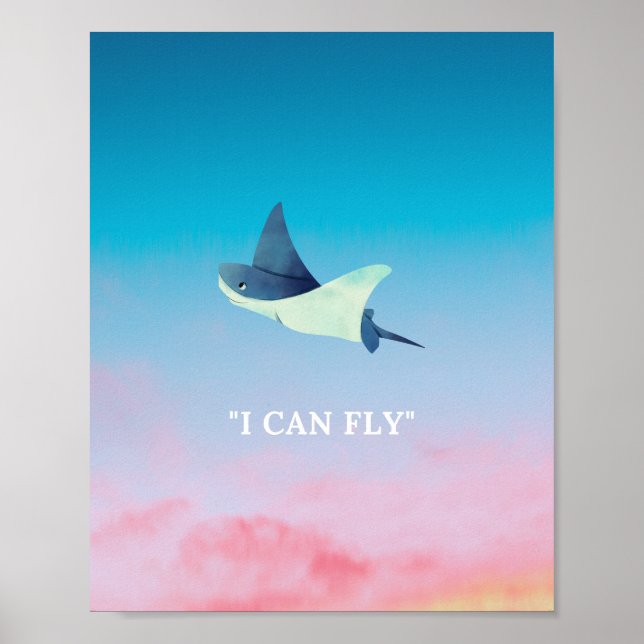 Poster Flying Stingray (Devant)