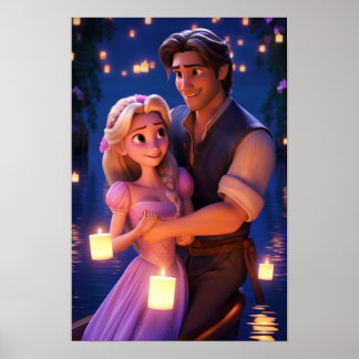 Poster Flynn & Rapunzel Tangled Couple