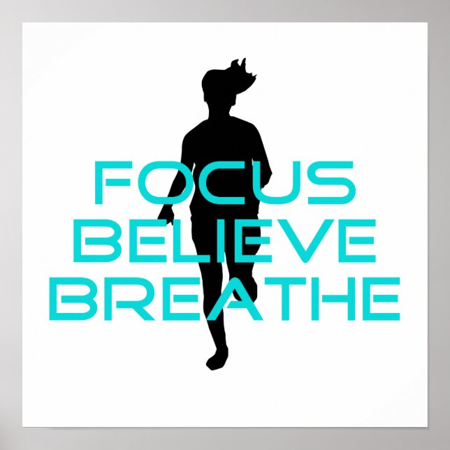 Poster Focus Croire Breathe Aqua (Devant)