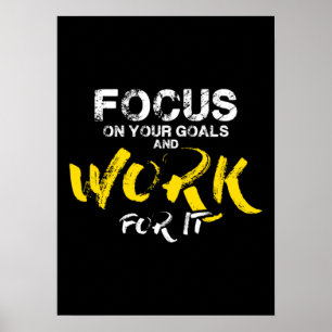 Poster Focus Sur Vos Objectifs - Motivation