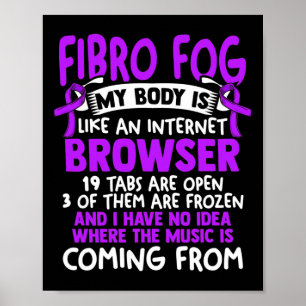 Poster Fog - Fibro Survivor Fun Fibromyalgia Sensibilisat