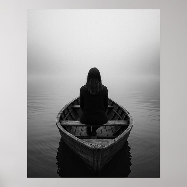 Poster Fogbound et Free-Solo Female Travel Art (Devant)