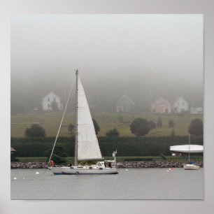 Poster Foggy day, Penobscot Bay, Maine