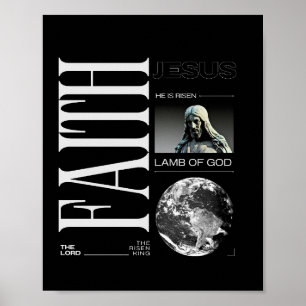 Poster Foi en Jésus, Agneau de Dieu Art