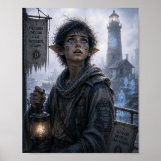Poster Foi / Gardien du phare / Côte noire