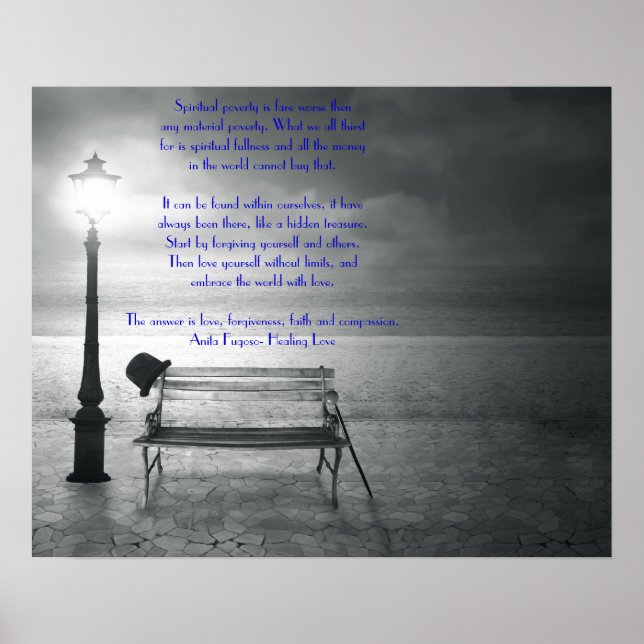 Poster foi, pardon, amour, compassion par guérison amour (Devant)