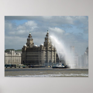 Poster Foie construisant l'affiche de Liverpool