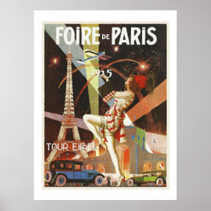 Poster - Foire Paris Vintage 1925