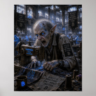 Poster Folie / Couturière / Usine de confection