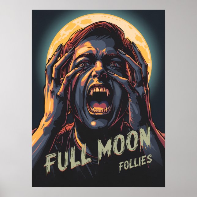 Poster Folies de Pleine lune | Werewolf (Devant)