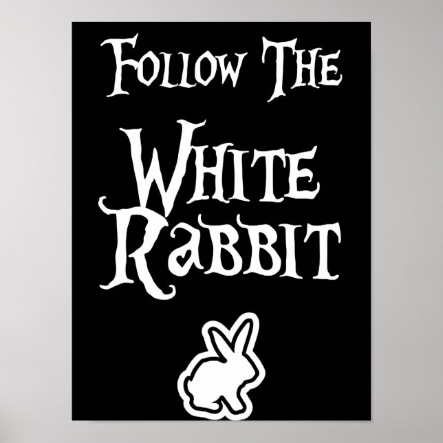 Poster Follow the White Rabbit (Devant)