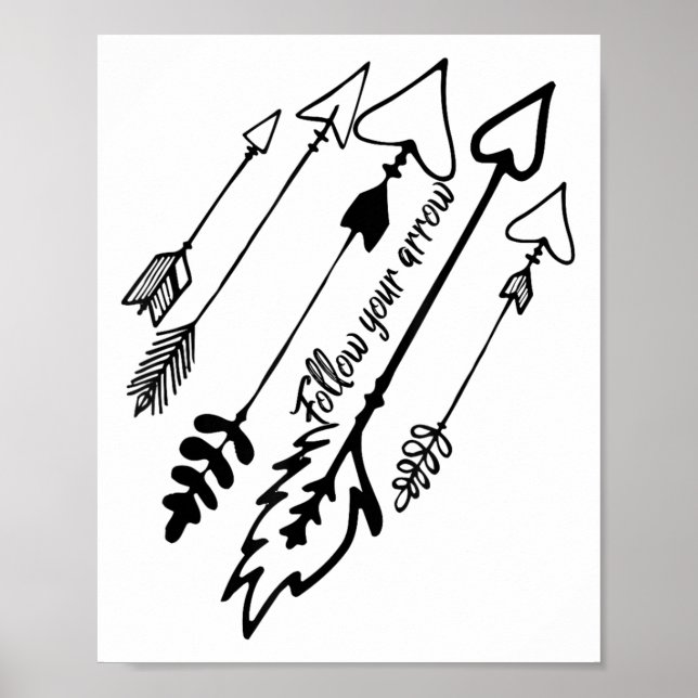 Poster Follow Your Arrow Motivational  (Devant)