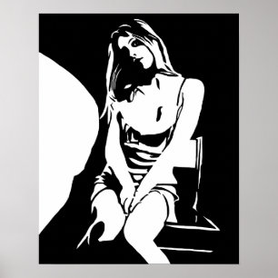 Poster Foncé et lumière 18