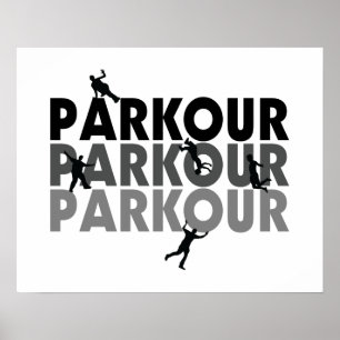 Poster Fonctionnement libre de Parkour