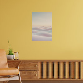 Poster Fond clair et calme avec des dunes de sable