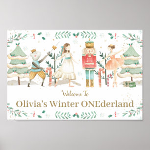 Poster Fond de bienvenue pour Noël et anniversaire Casse-
