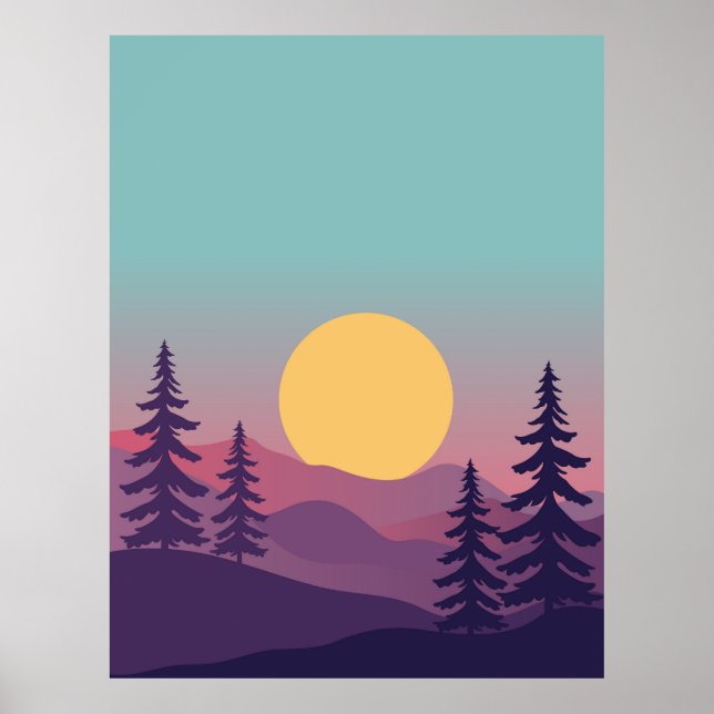 Poster Fond de couleur éclatante (Devant)