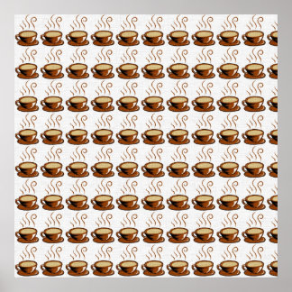 Poster Fond de tasses à café
