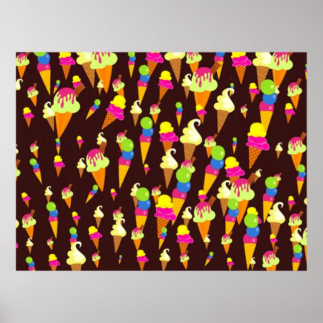 Poster Fond d'écran de glace (Devant)