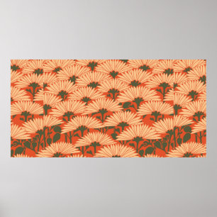 Poster fond graphique à motifs