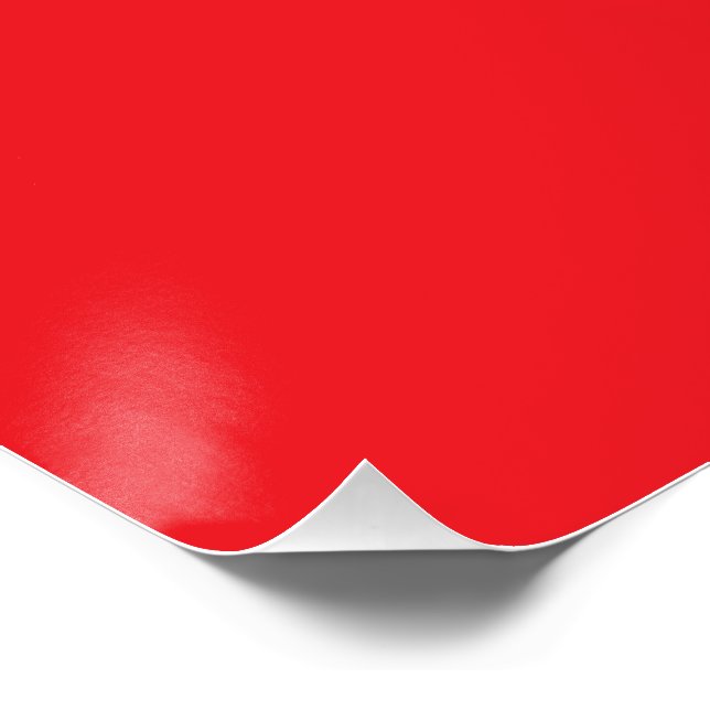 Poster Fond uni rouge solide (Coin)